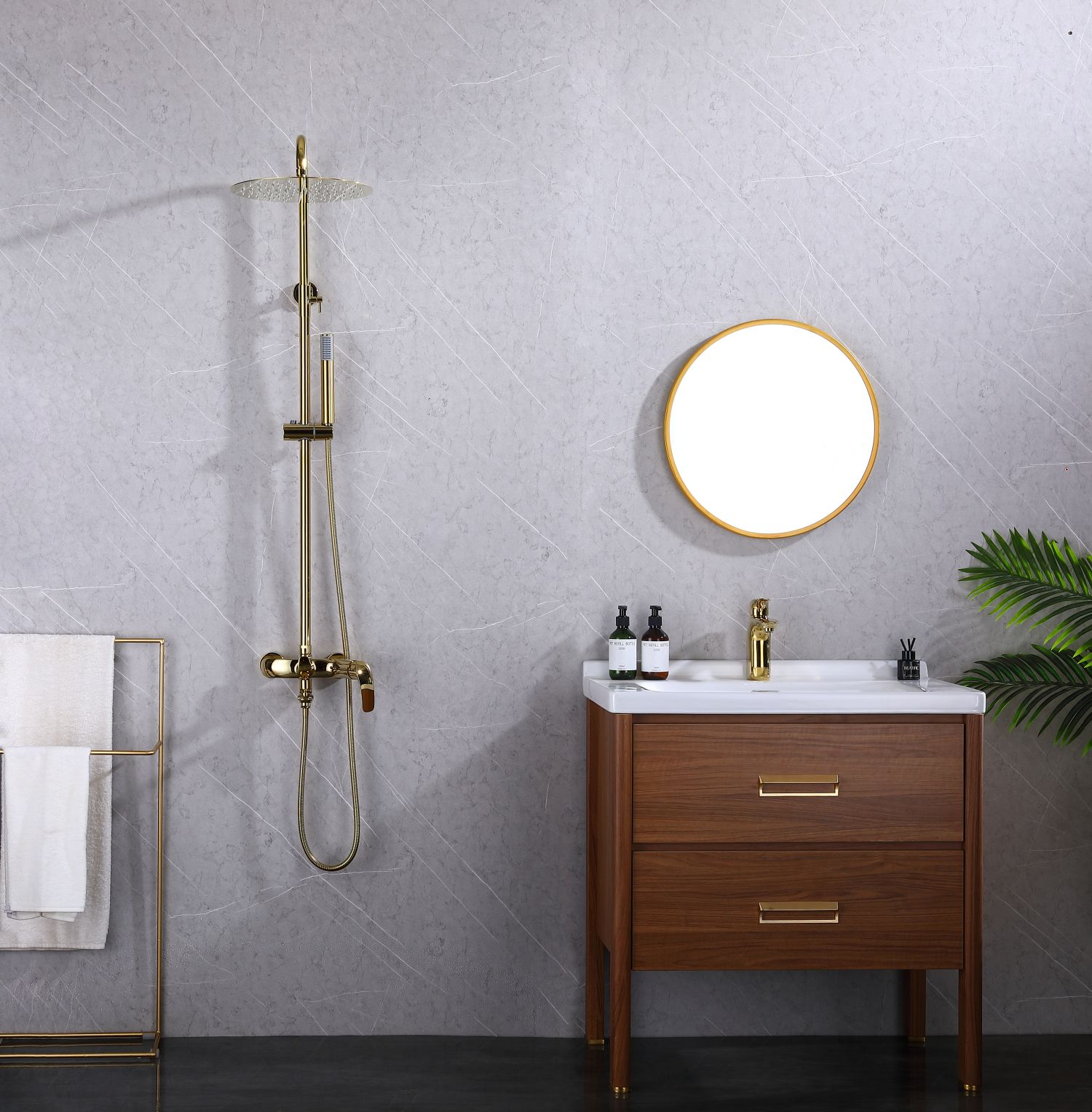 Single Handle Rain Shower Exposed Shower System