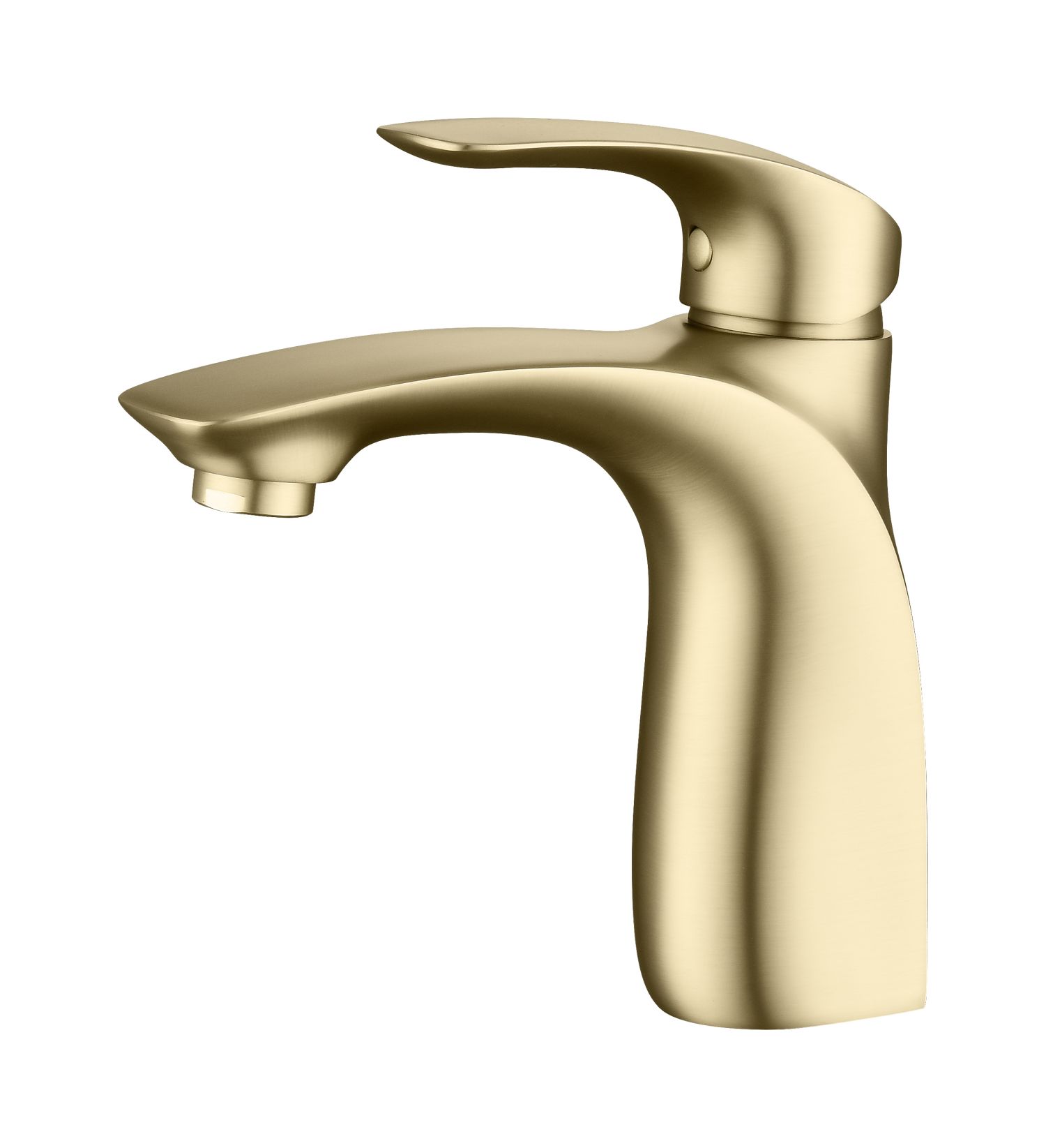 Solid Brass Gold Finish Bathroom Faucet 