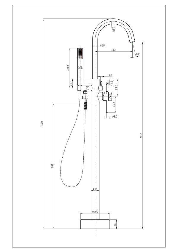 Luxury Freestanding Tub Faucet