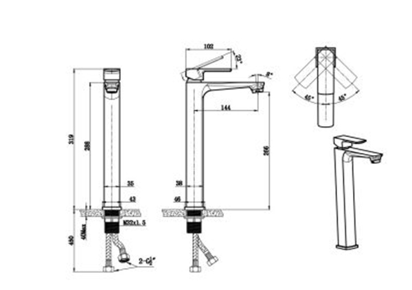 Luxury Vessel Sink Faucets