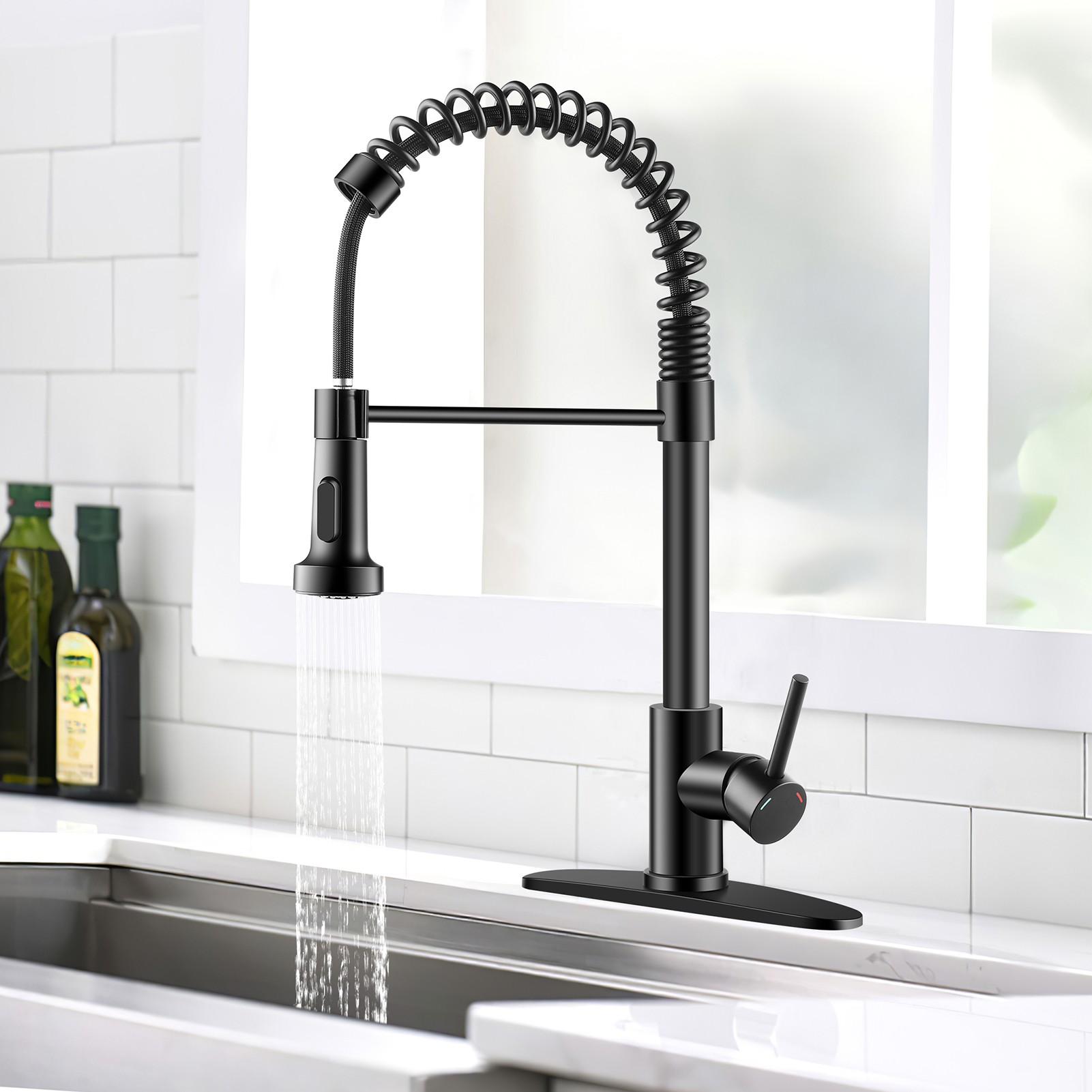 Bar Faucets With Pull Down Sprayer
