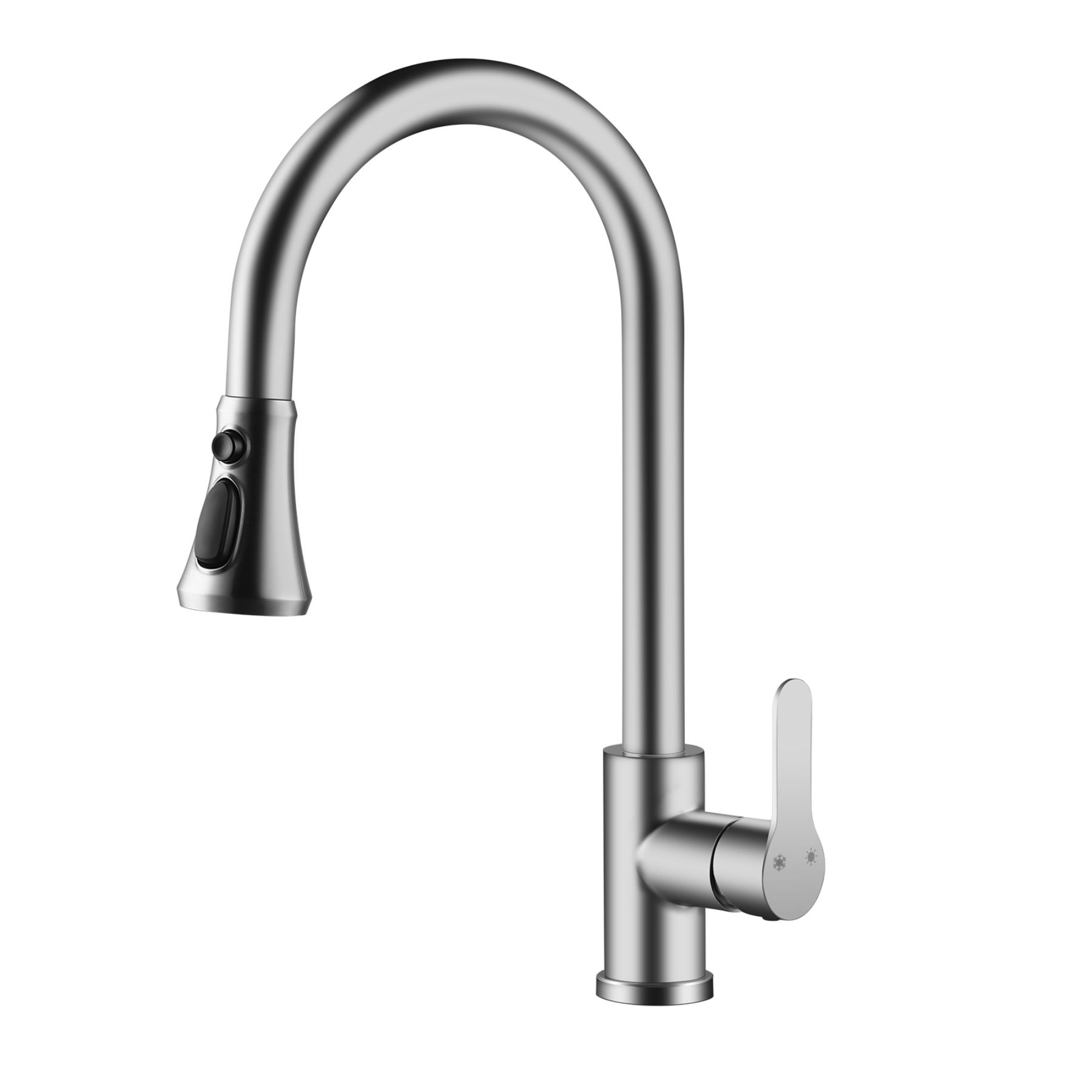 Single Handle Kitchen Faucet With Pull Down Sprayer