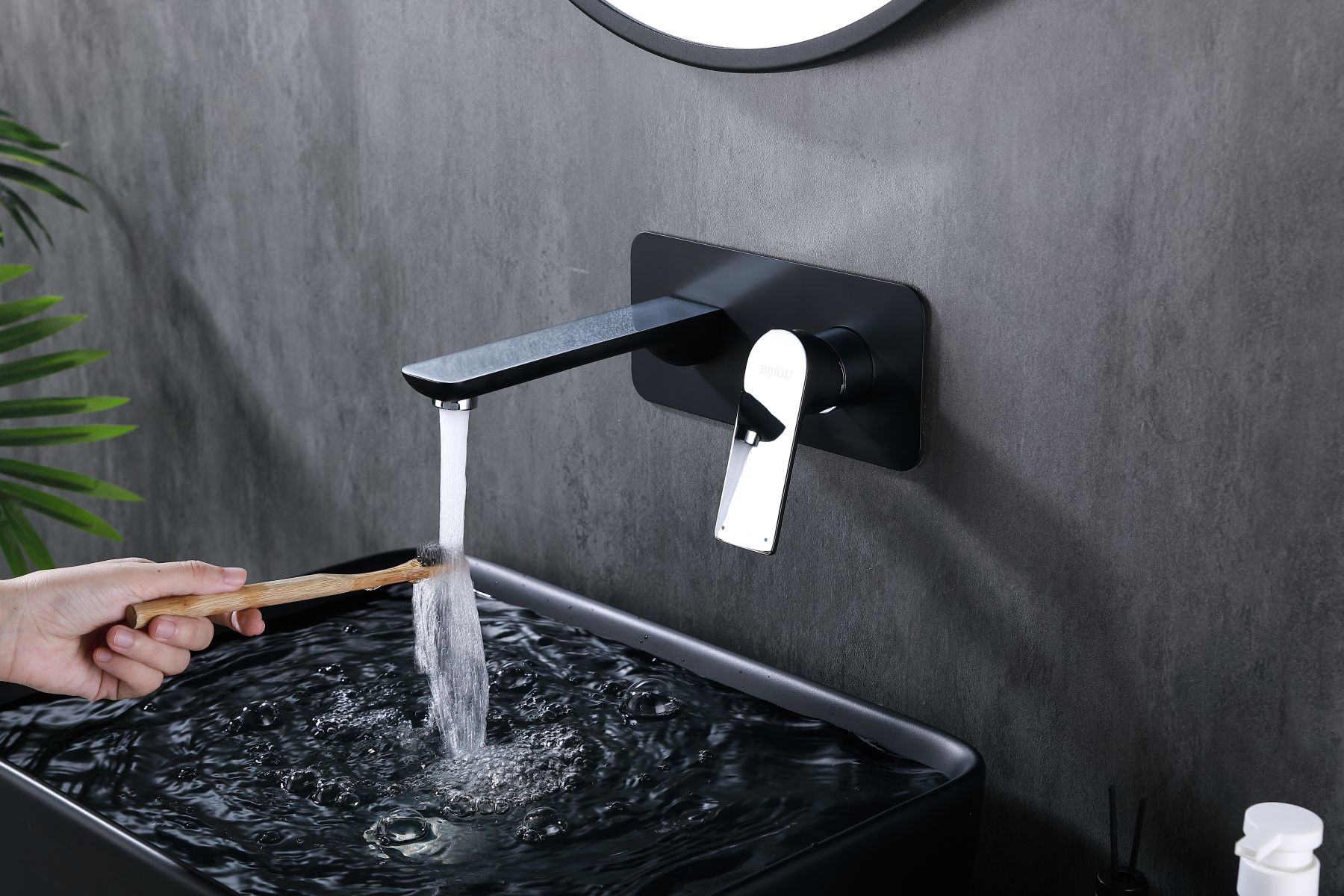 Double Color Wall Mount Bath Taps
