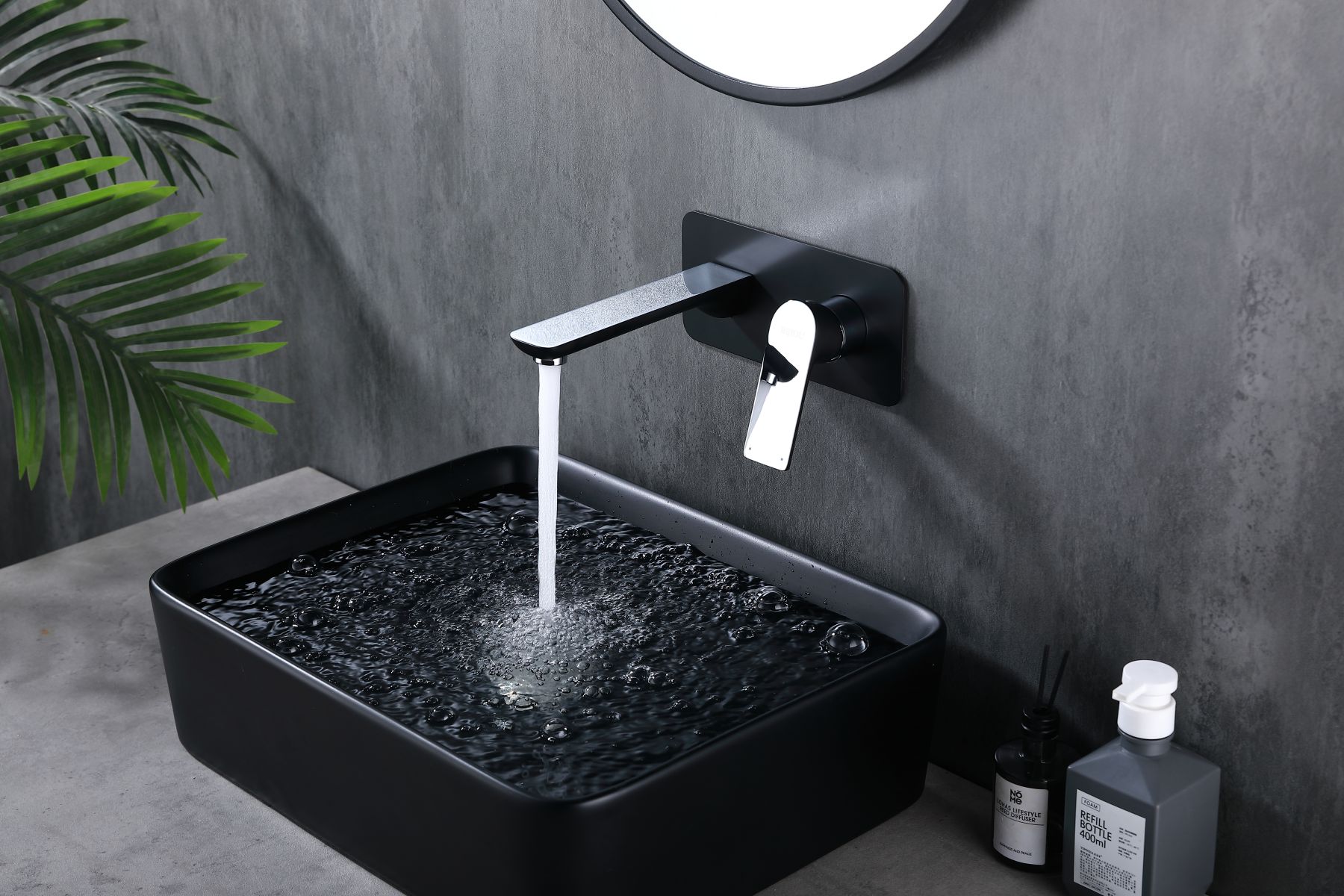 Double Color Wall Mount Bath Taps