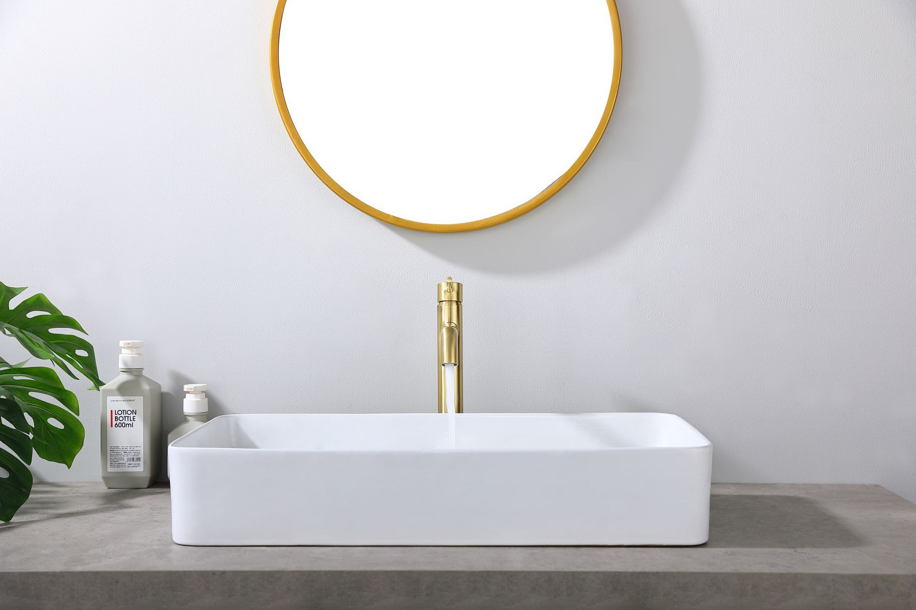 Low-lead Bathroom Vessel Sink Faucet