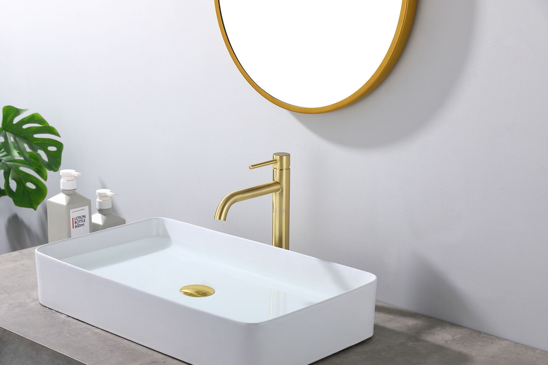 Low-lead Bathroom Vessel Sink Faucet