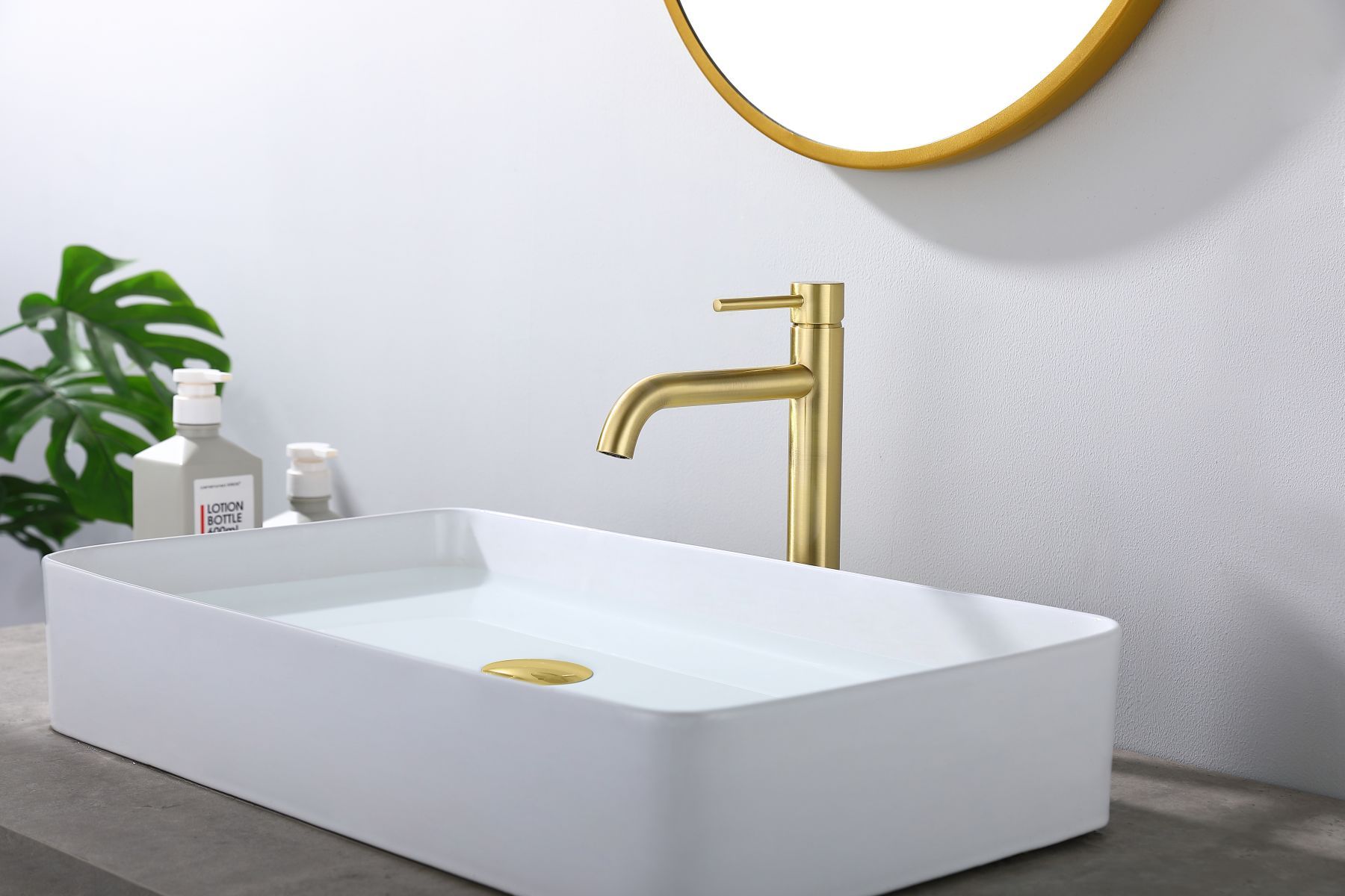 Low-lead Bathroom Vessel Sink Faucet