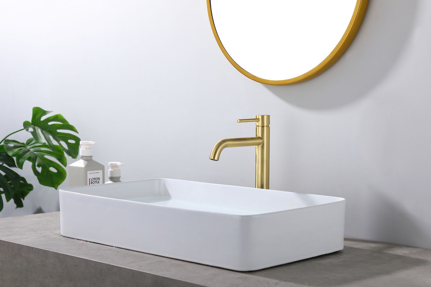 Low-lead Bathroom Vessel Sink Faucet