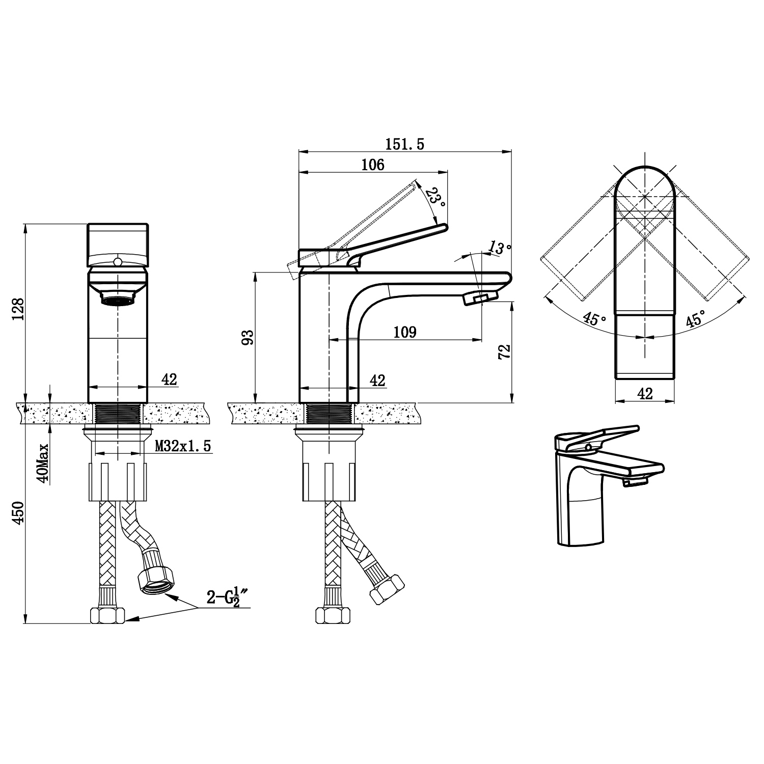 Single Handle Sink Faucets