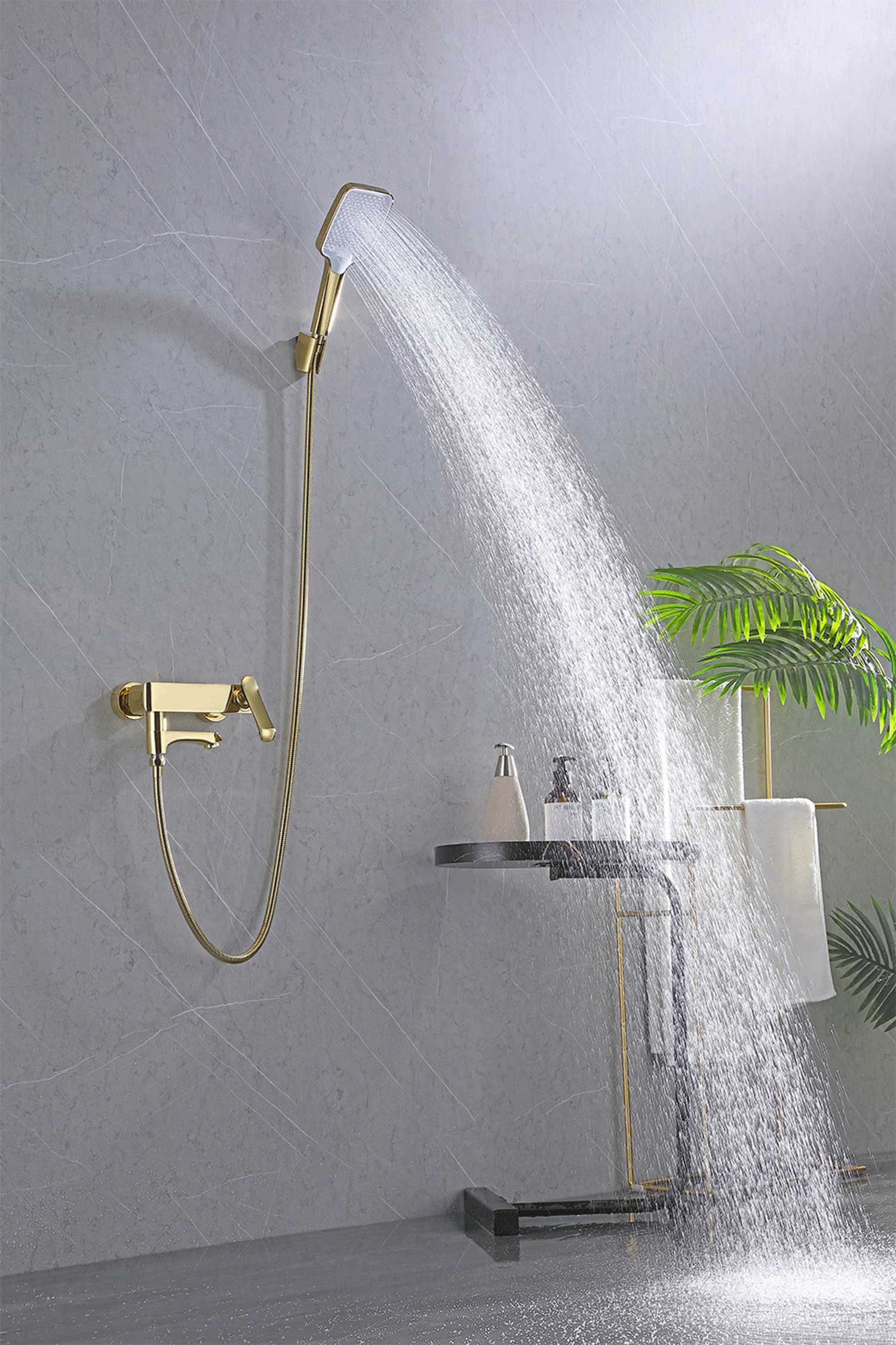 Solid Brass Exposed Shower Mixer
