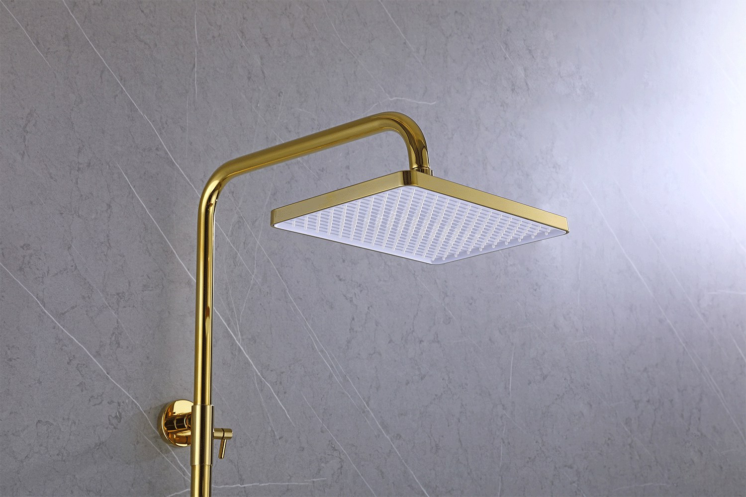 Solid Brass Rain Shower Exposed Shower System with Peeling Technology