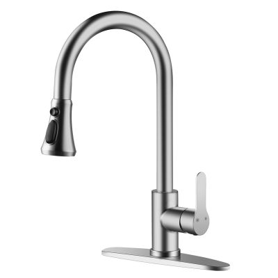 brushed nickel kitchen faucet