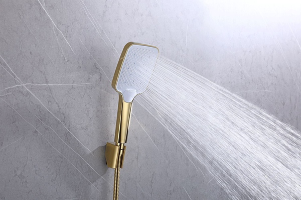 solid brass exposed shower mixer